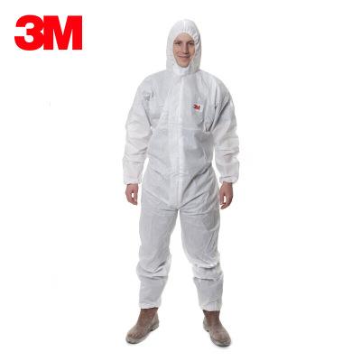  3M 4510白色带帽连体防护服