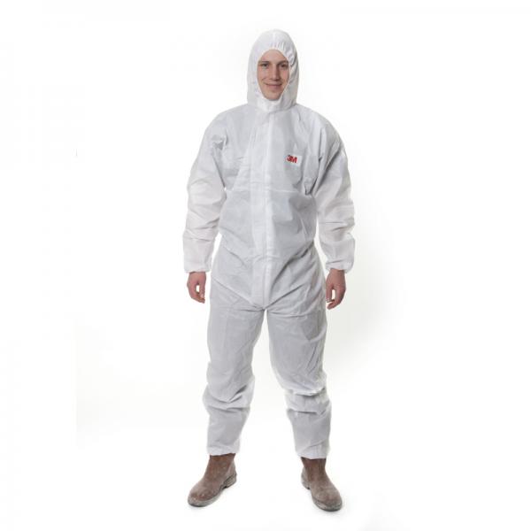 3M 4515白色带帽防化服