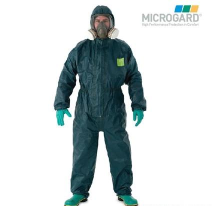 Ansell微护佳MC4000绿色连体防化服